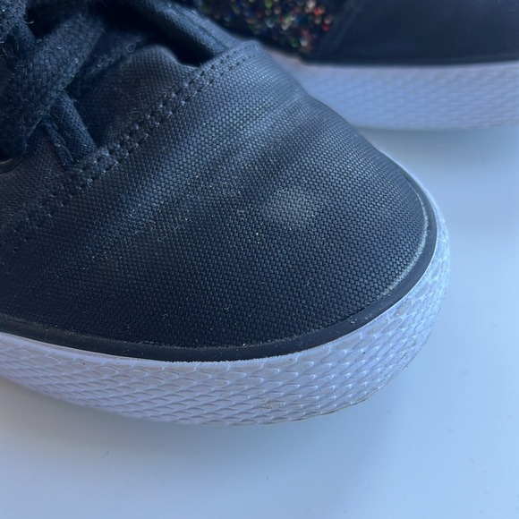 EUC Cat and Jack glitter high tops sz 5 black laces multi-colored glitter TARGET - Picture 10 of 15